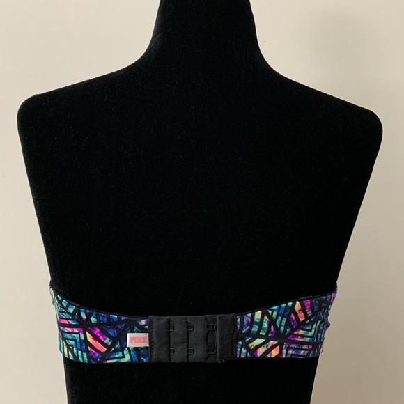 Victoria’s Secret Pink Tie Dye Geometric Strapless - Picture 4 of 5